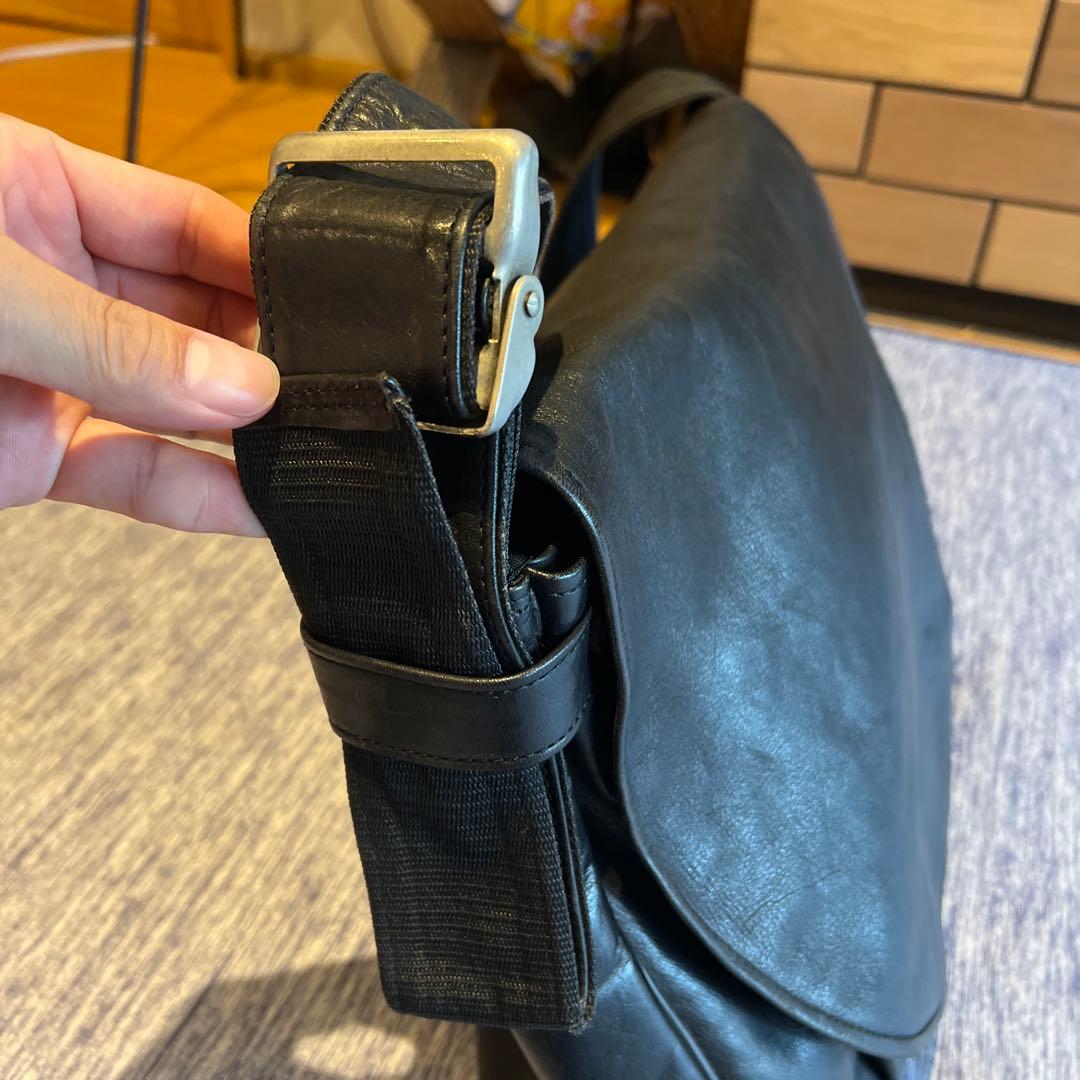 porter ポーター 吉田カバン メッセンジャー　ショルダーバッグ 黒　レザー