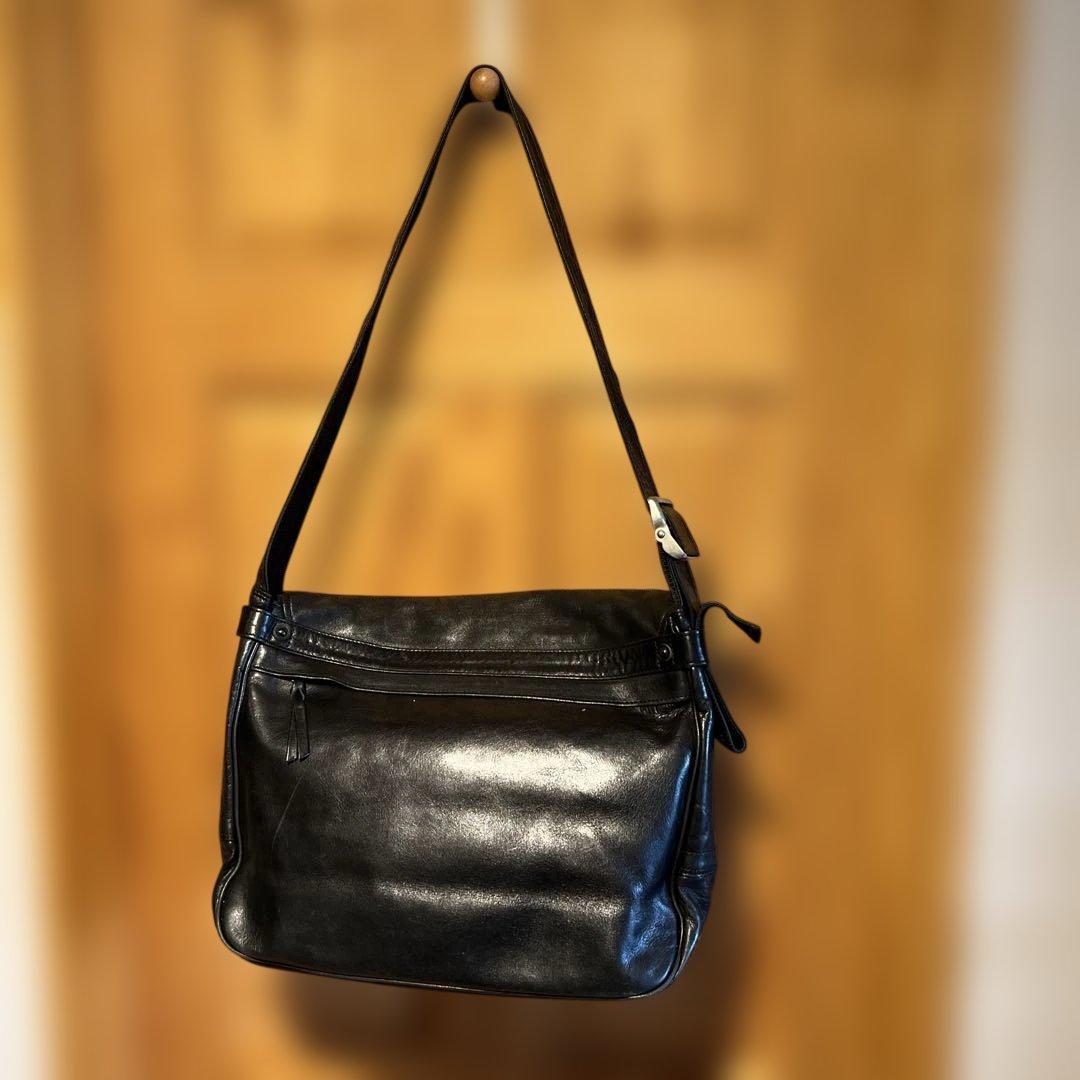 porter ポーター 吉田カバン メッセンジャー　ショルダーバッグ 黒　レザー