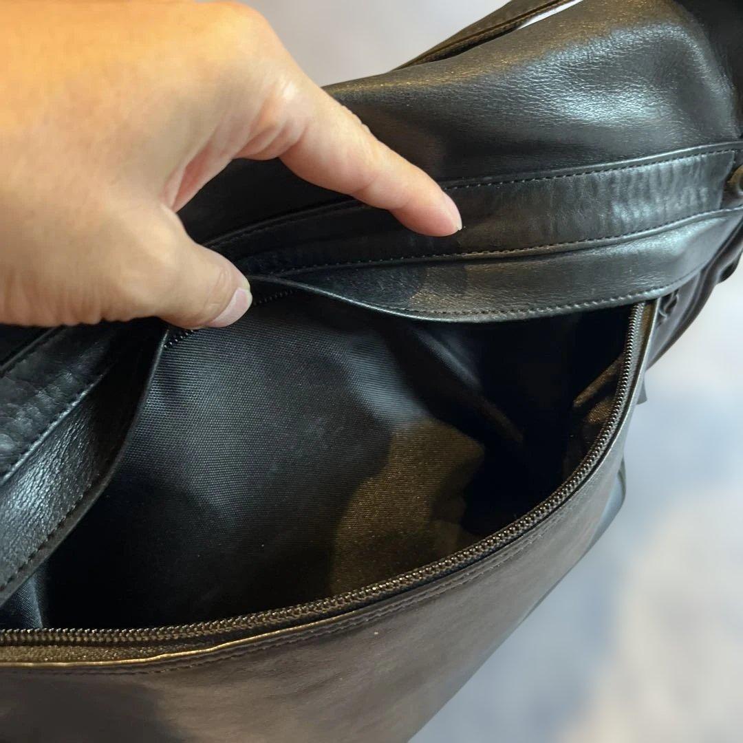 porter ポーター 吉田カバン メッセンジャー　ショルダーバッグ 黒　レザー