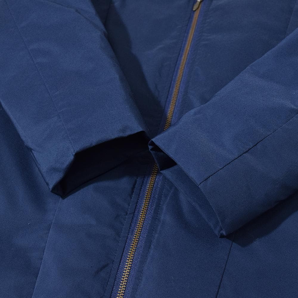 パラスパレス Pallas Palace Wジップ ロング ダウンコート F 紺