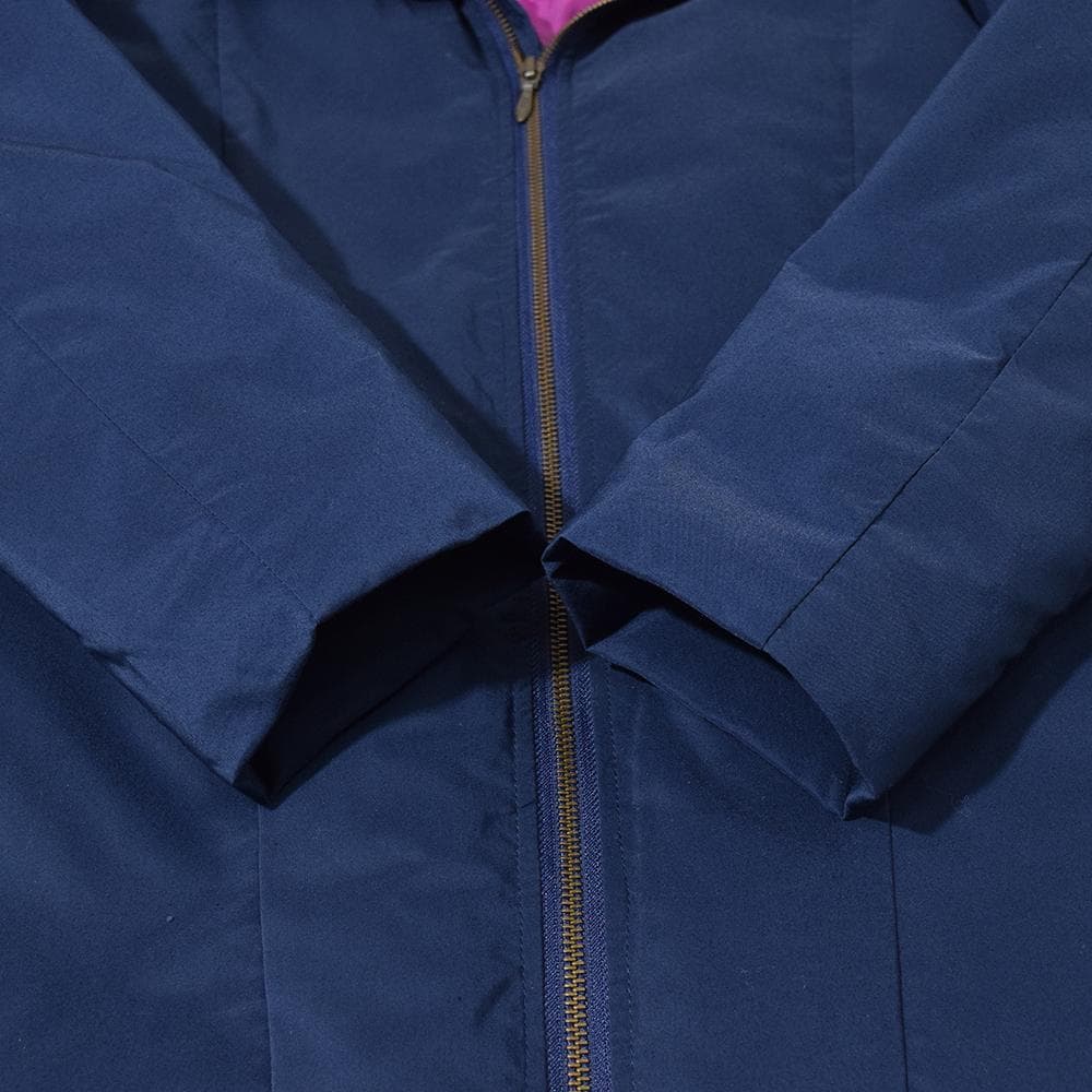 パラスパレス Pallas Palace Wジップ ロング ダウンコート F 紺