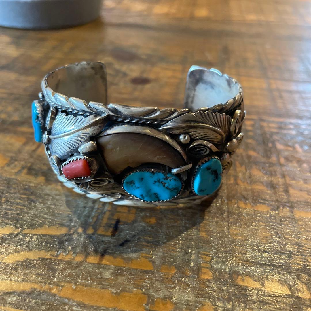 インディアンジュエリー　ベアクロー　バングル　マイクトーマスjr