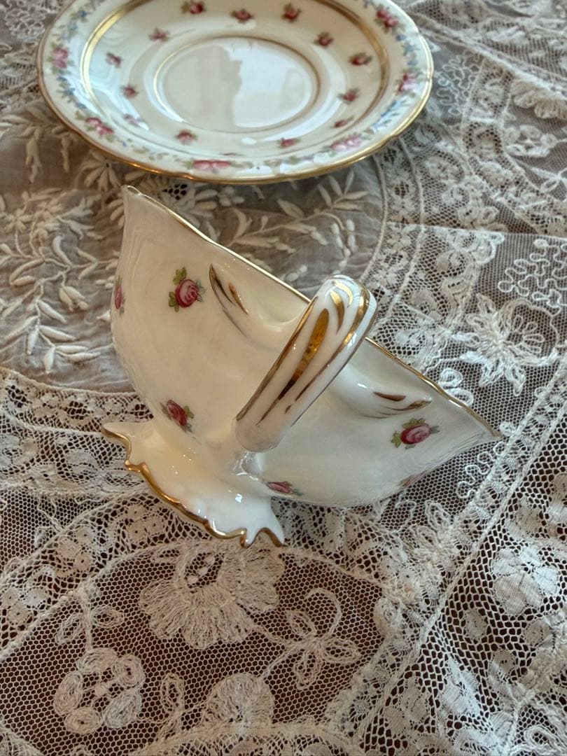 コウルドン 英国アンティーク カップ＆ソーサー NY高級商社別注品 金彩