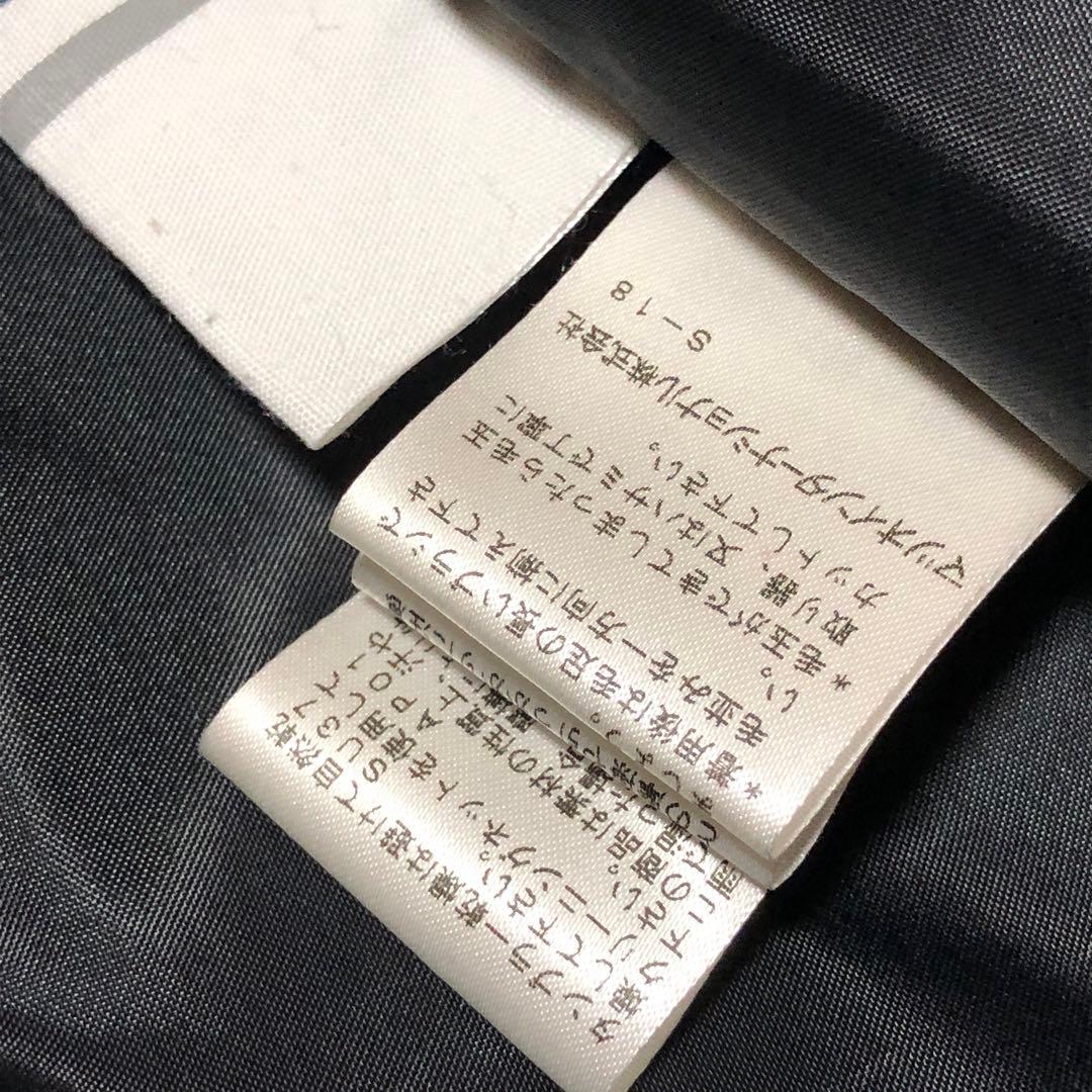 極美品　センソユニコ　チェスターコート　ケーブルニット　ロング丈　ウール　黒