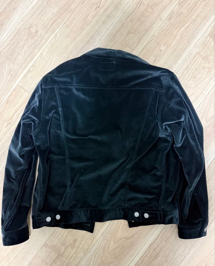 WACKOMARIA ブラック ベロアトラッカージャケット