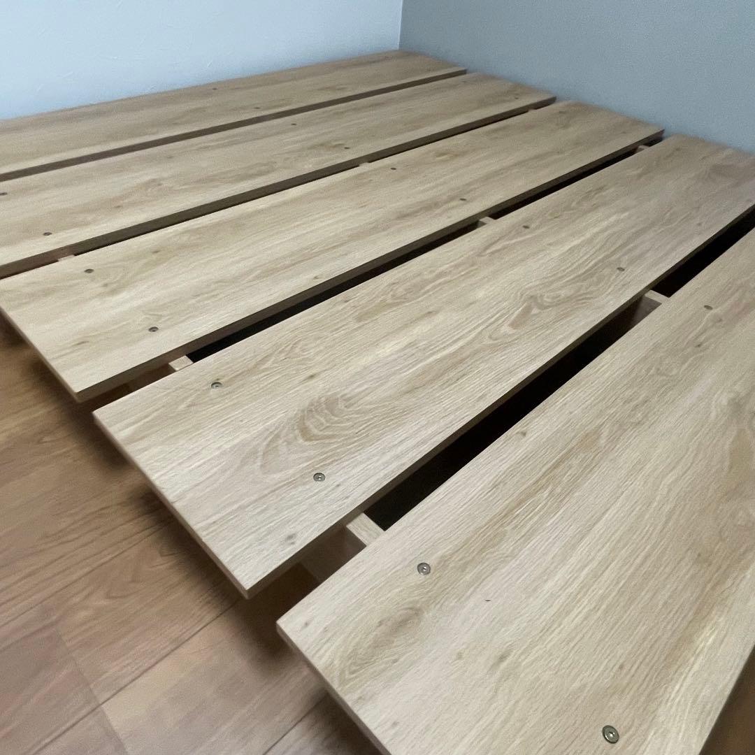 LOWYA ベッドフレーム 【ダブル】シャビーナチュラル