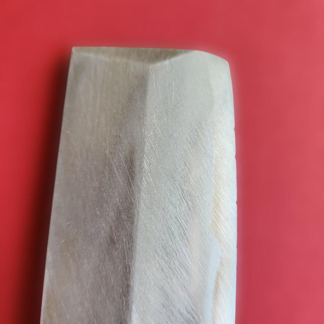 平刃 菜切り包丁 　【極上登録　卍正忠請合　本鍛錬】　木製カバー付き