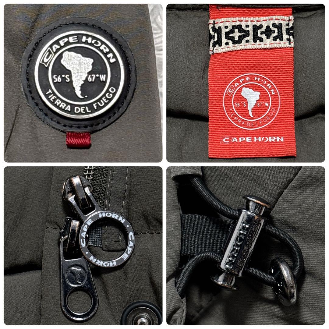 人気モデル✨ケープホーン サンタクルス ダウンコート ストレッチ カーキ 42