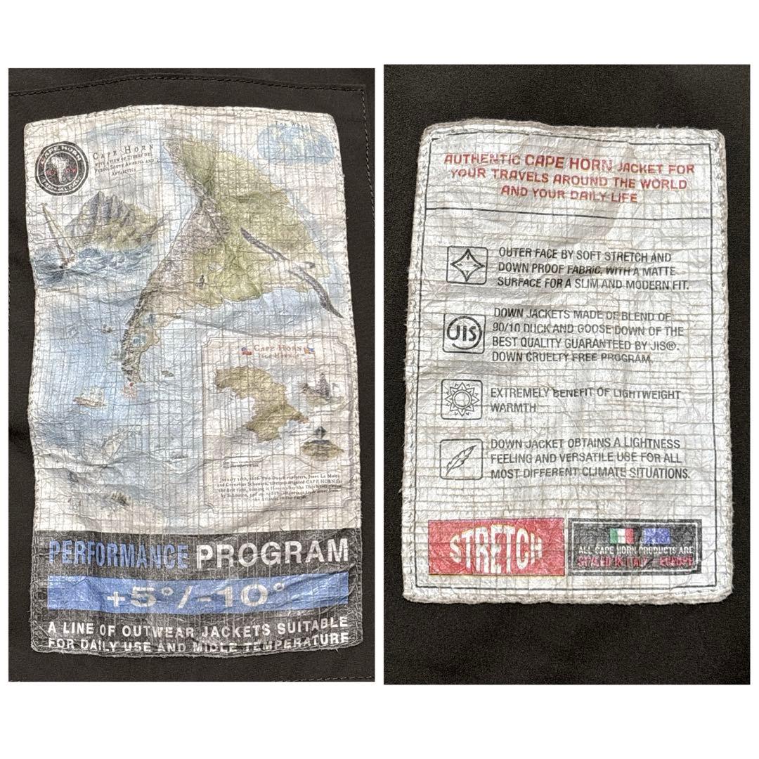 人気モデル✨ケープホーン サンタクルス ダウンコート ストレッチ カーキ 42
