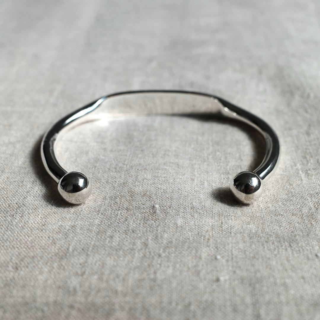 BUNNEY シルバー バングル Lサイズ イギリス製 ホールマーク