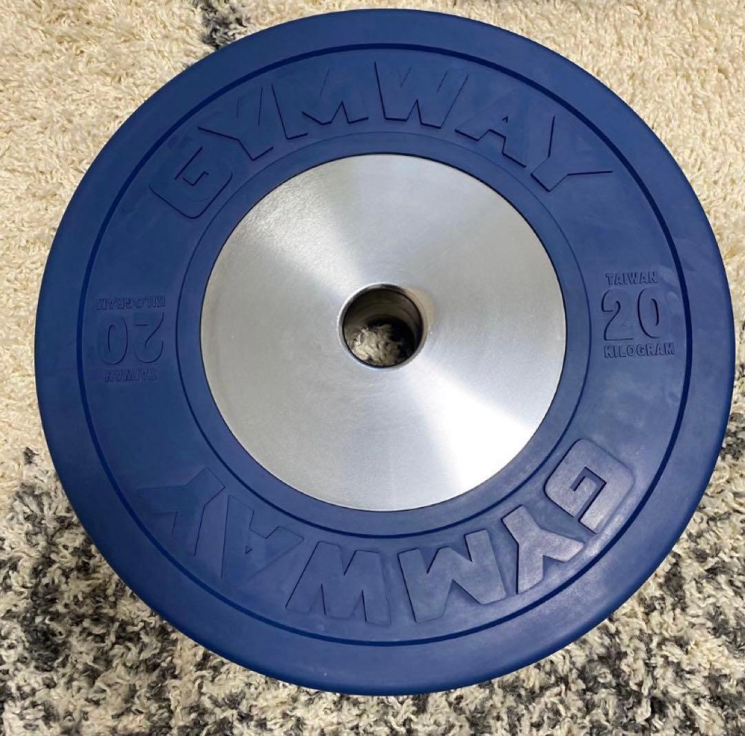 在庫ラスト＊GYMWAYジムウェイ＊バンパープレート20kg＊②