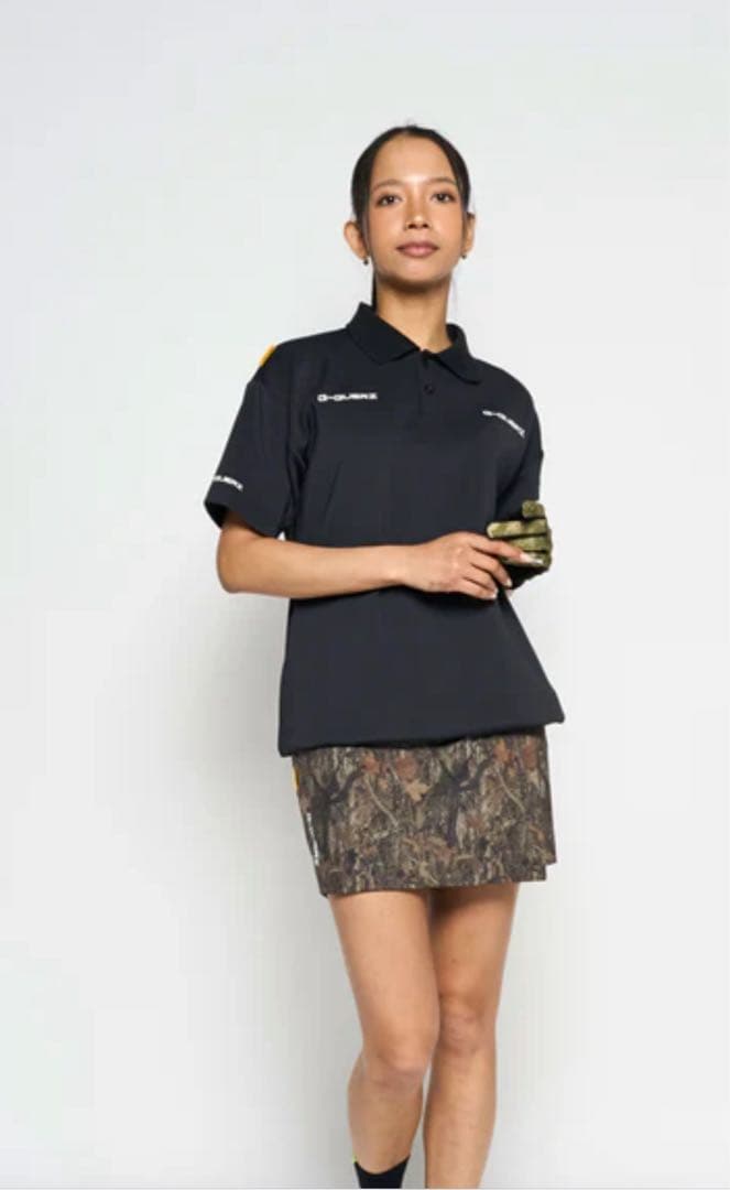 RUFFLOG ブラック ショートスリーブシャツ