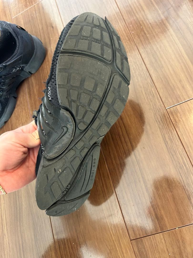 NIKE×オフホワイト エアプレスト ブラック　28cm