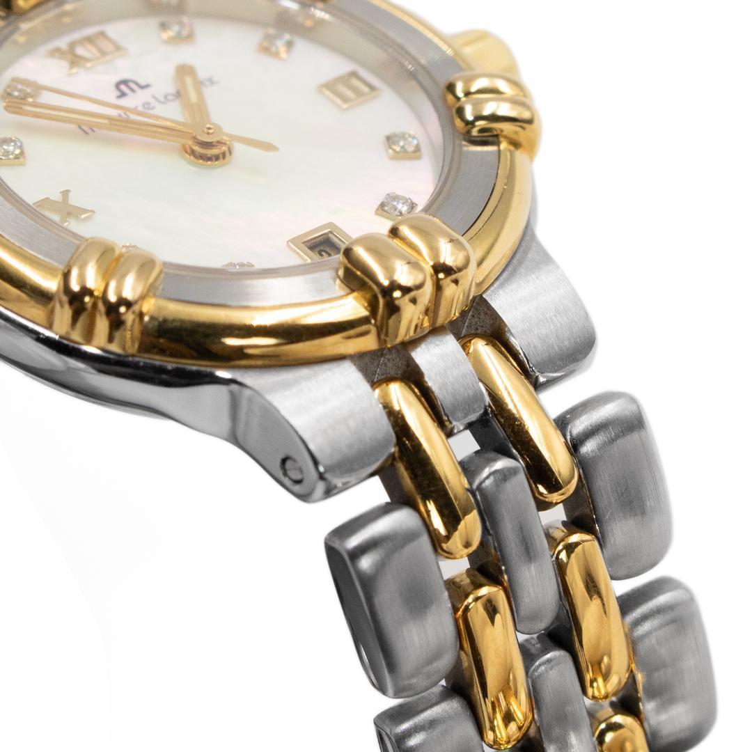 モーリスラクロア 腕時計 カリプソ レディース ゴールド シルバー ダイヤモンド
