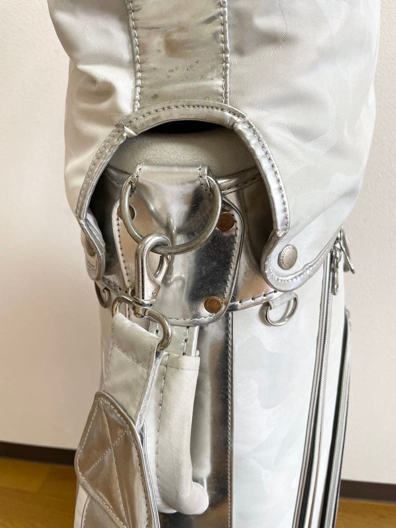 MARK&LONA ゴルフバッグ ホワイト　マークアンドロナ　マクロナ