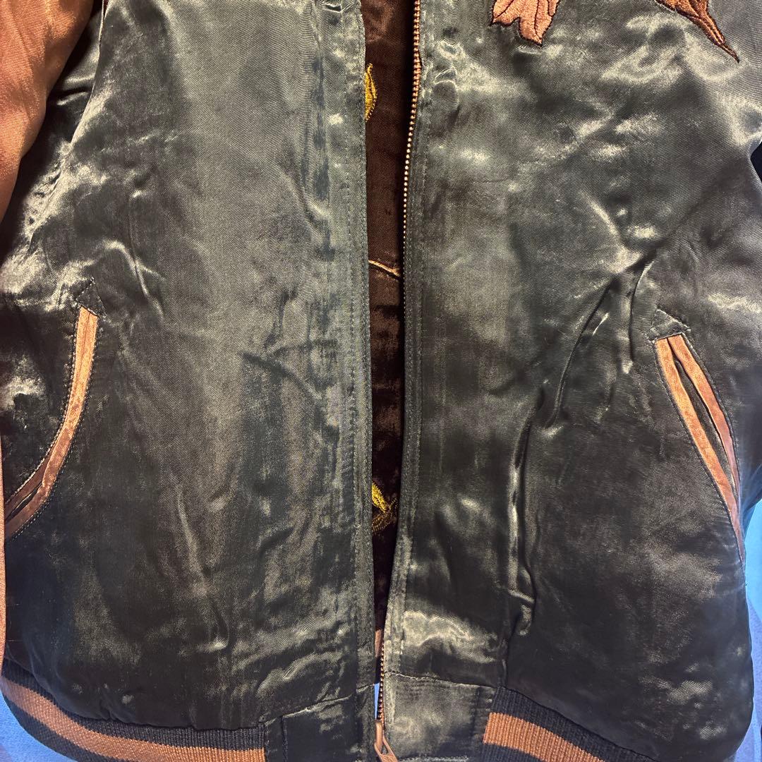 花旅楽団　蛍、カエル朝顔スカジャン