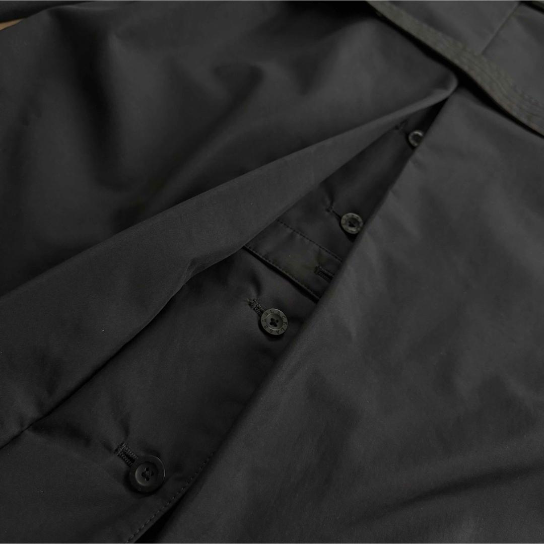 【訳あり】バーバリーブラックレーベル トレンチコート ノバチェック 黒 Mサイズ