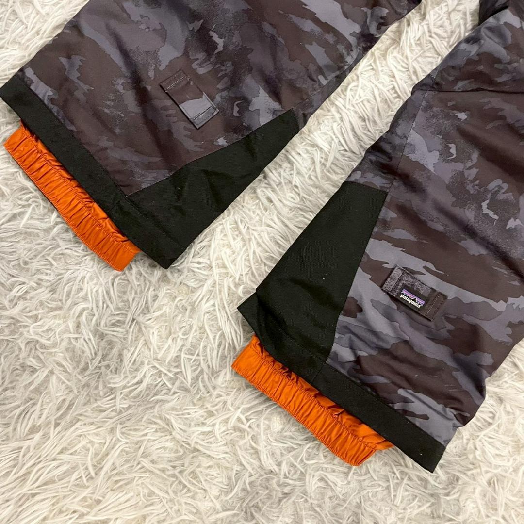 『patagonia』キッズスノーショットパンツ　スキーウェア　迷彩　130相当