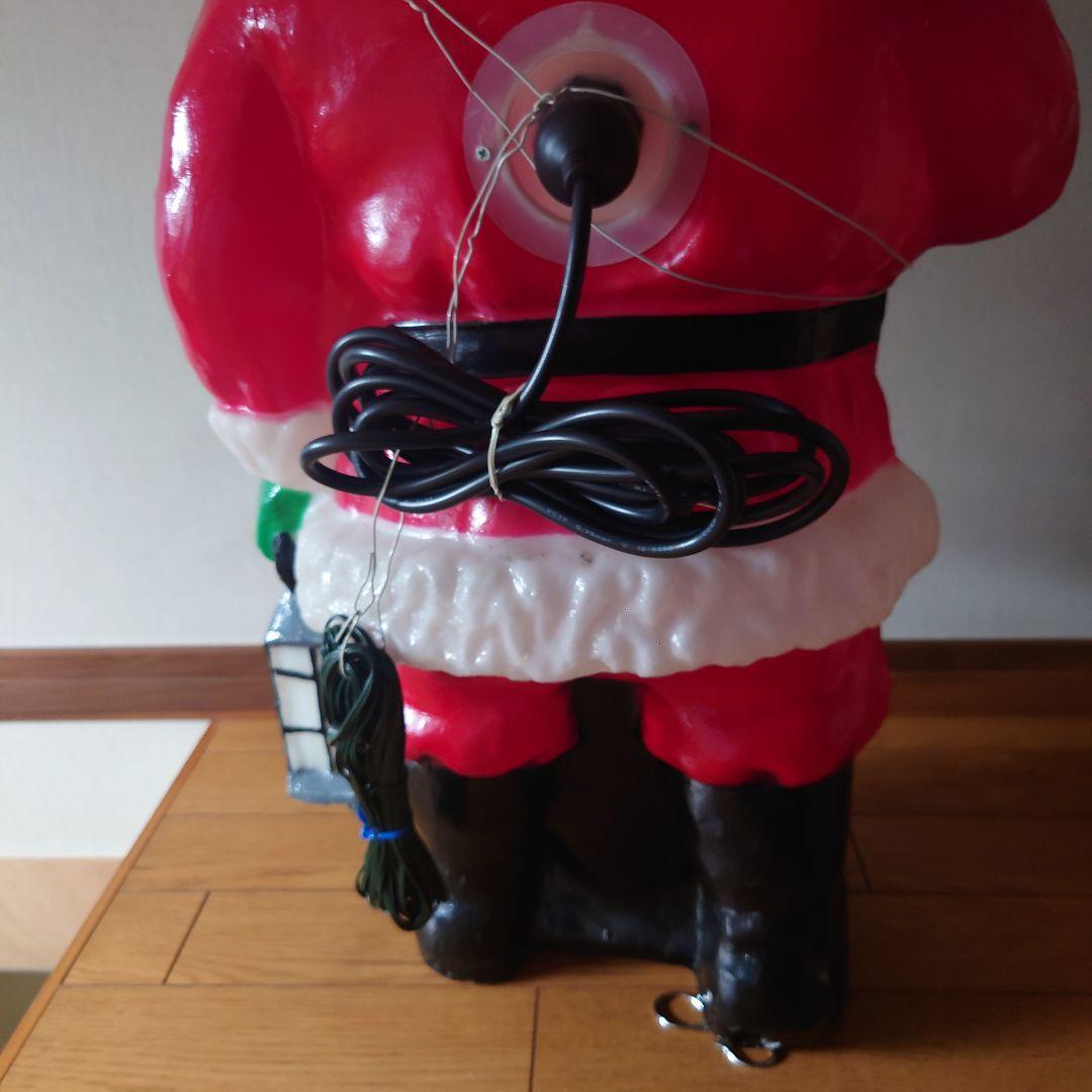 【迫力】存在感ある！大きなサンタクロースオブジェの電飾モチーフ！