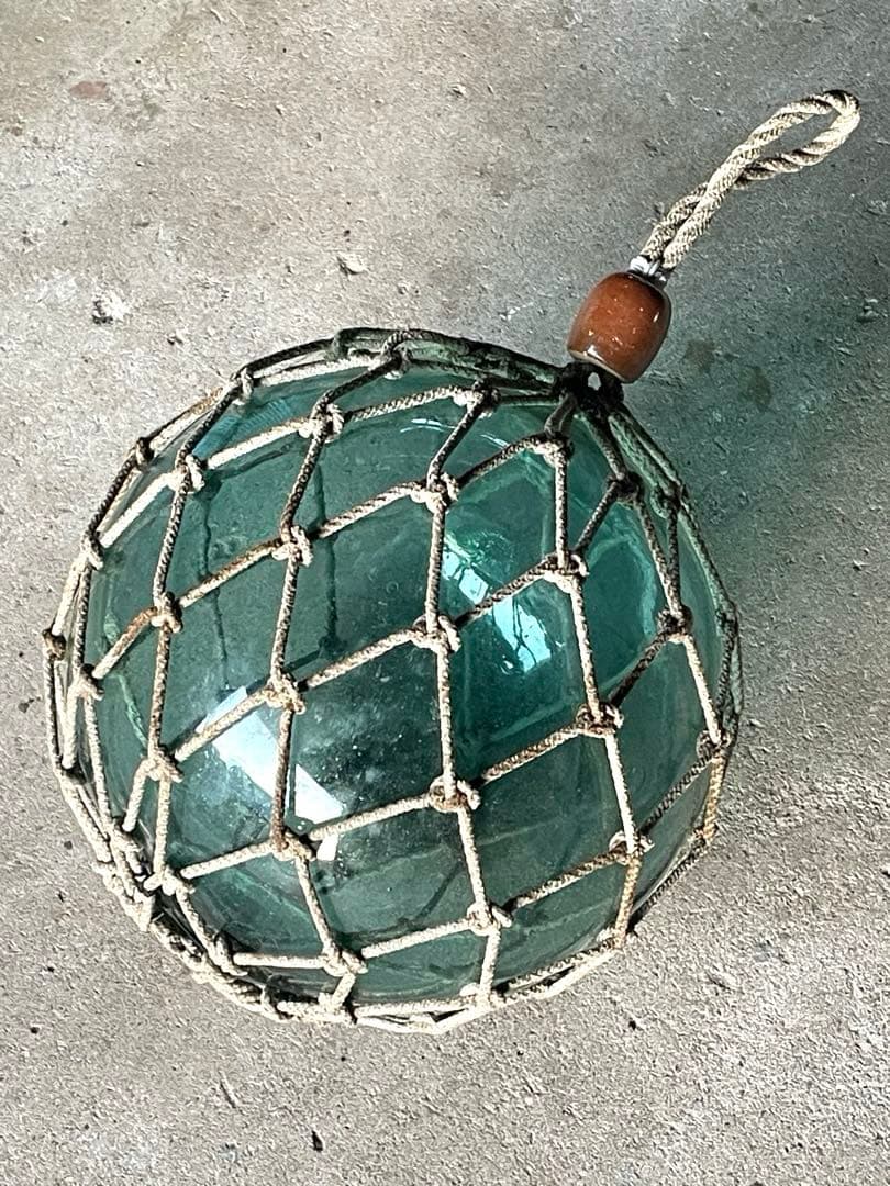 ガラス玉　浮き玉　海の守り神　マリングッズ　アンティーク　インテリア　縁起物