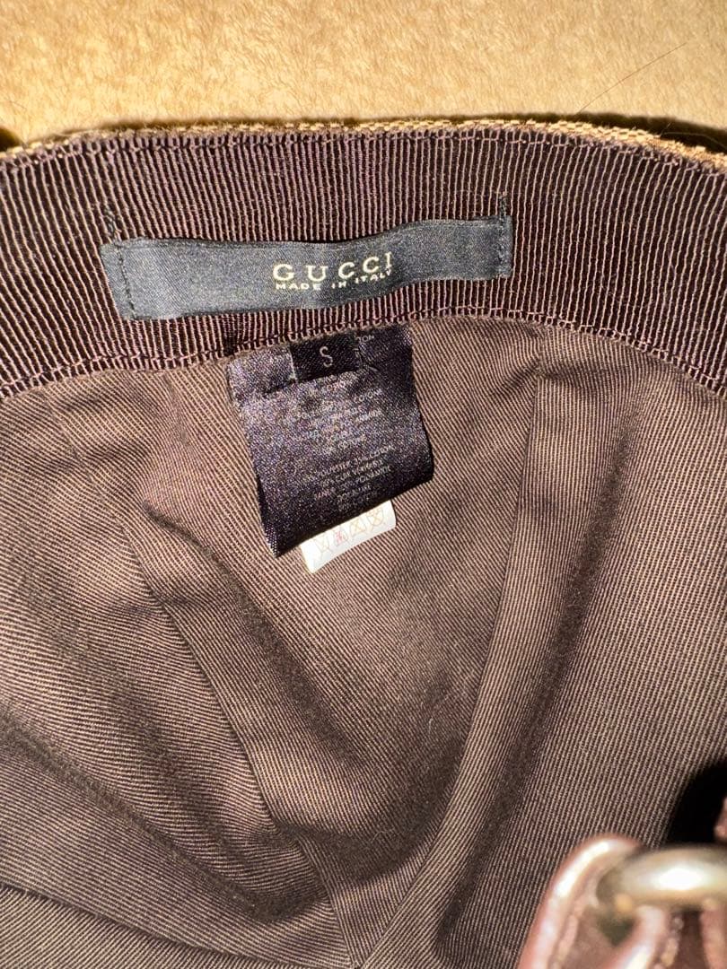 GUCCI GGパターン キャンバス ベースボールキャップ cap Sサイズ