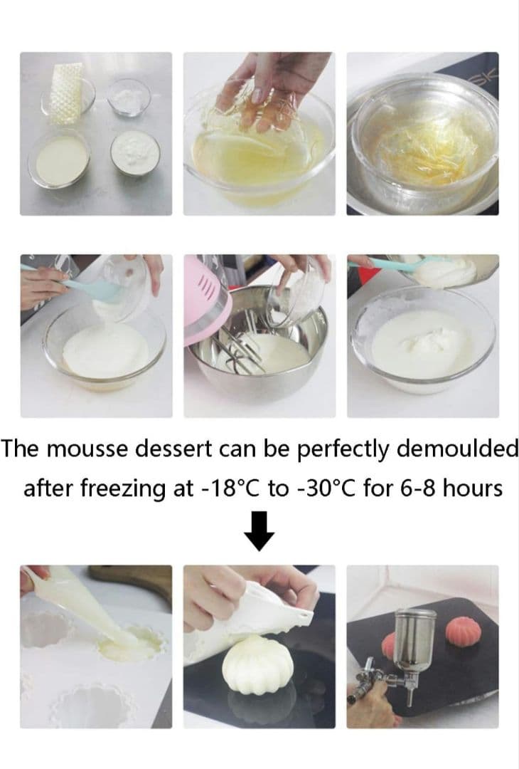 新商品⭐ シリコン型 シリコンモールド ムース型 チョコレート型 お菓子 雲型