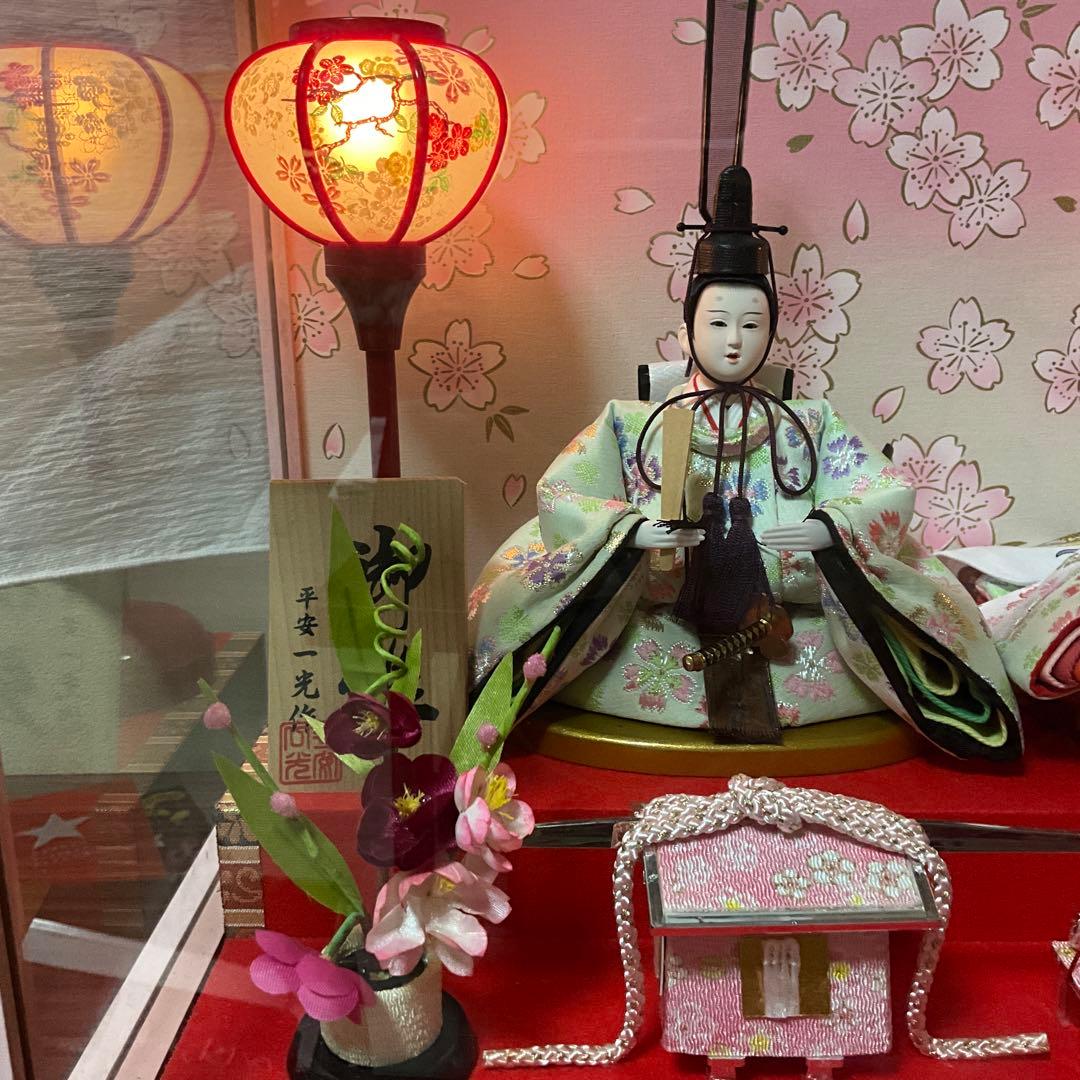 雛人形　ケース飾り ひな人形 親王飾りお雛様 雛飾り 初節句 節句人形