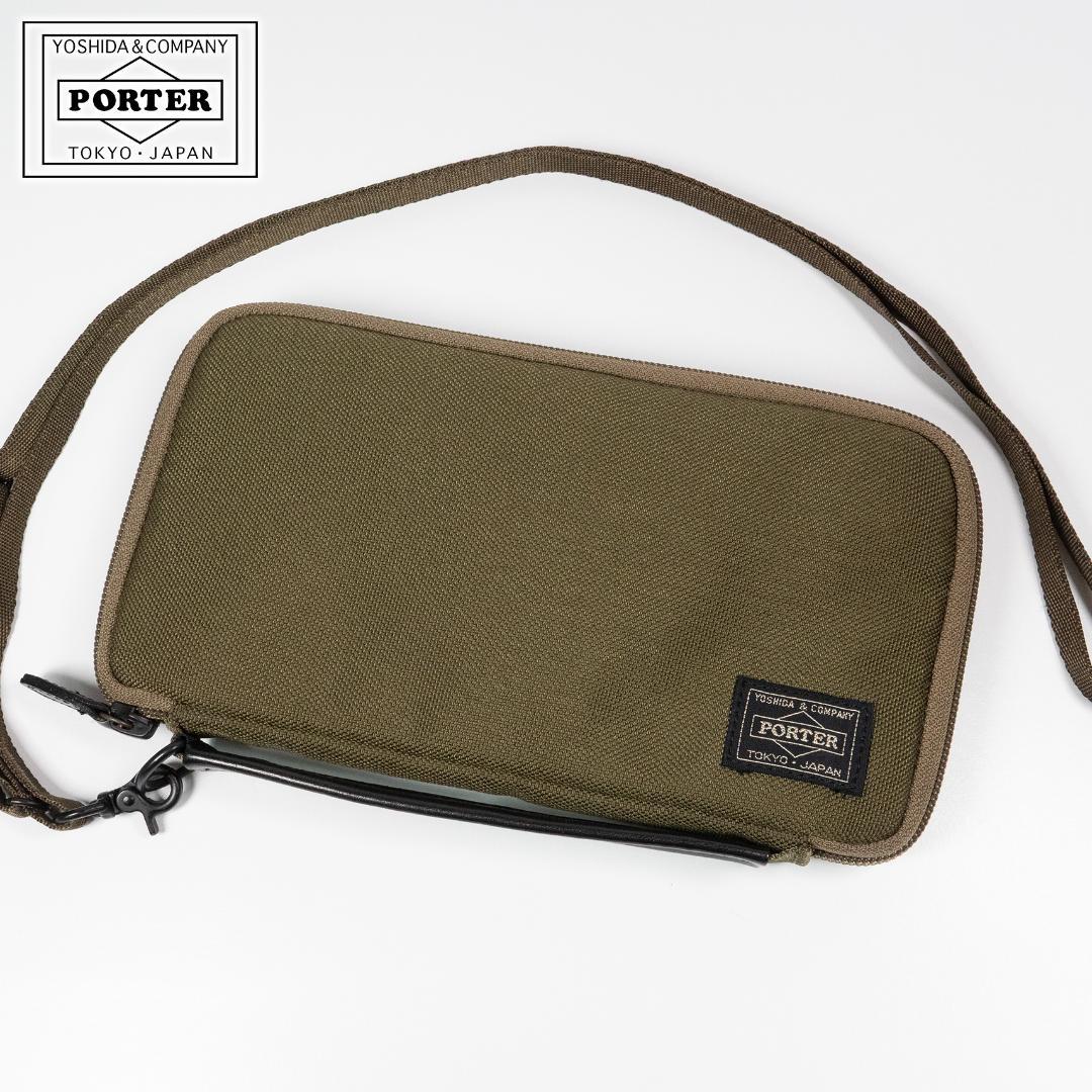 PORTER×MONOCLE トラベルウォレット オーガナイザー カーキ