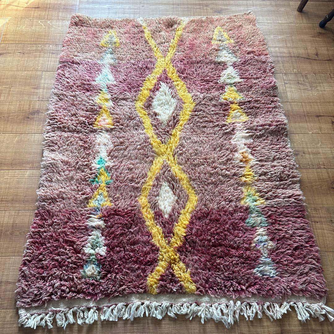 ヴィンテージ　モロッコ　ラグ