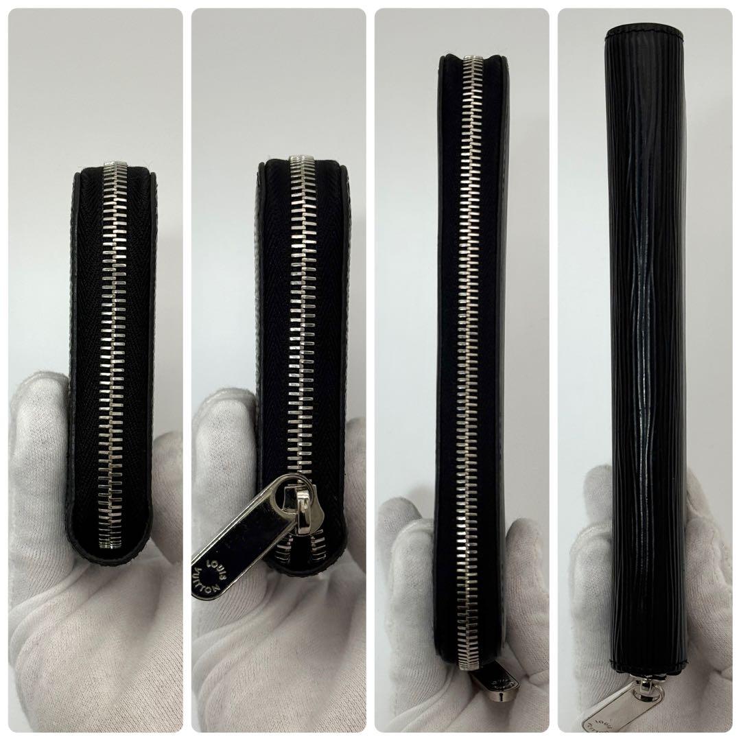 美品 ルイヴィトン エピ ジッピーウォレット 長財布 ラウンドジップ ブラック