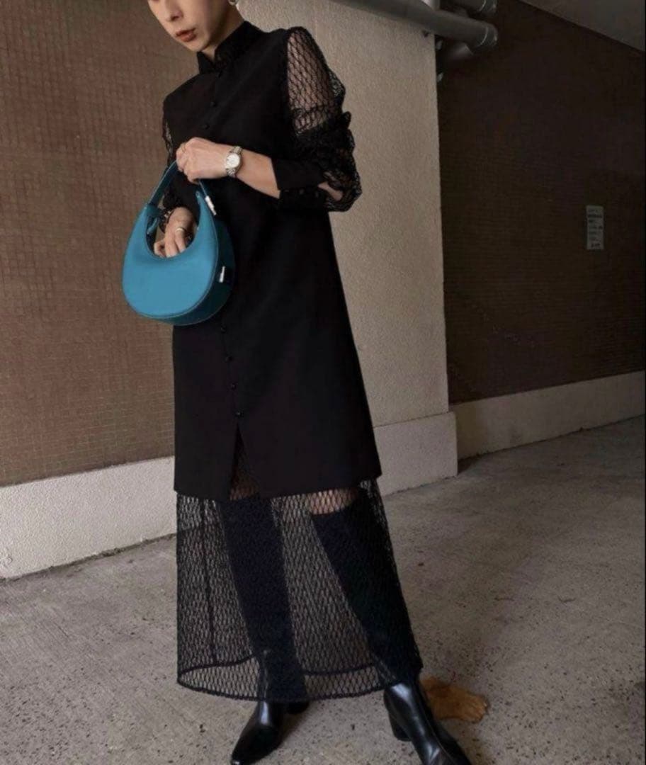 新品タグ付きAMERI MELON SLEEVE STRAIGHT DRESS