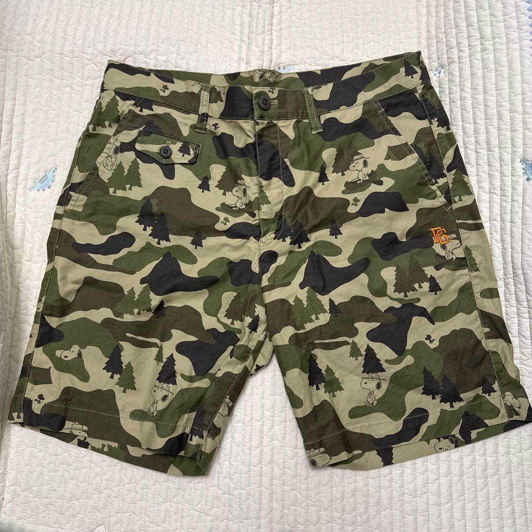 パーリーゲイツ　メンズパンツ　スヌーピー　迷彩柄　サイズ5 ゴルフ
