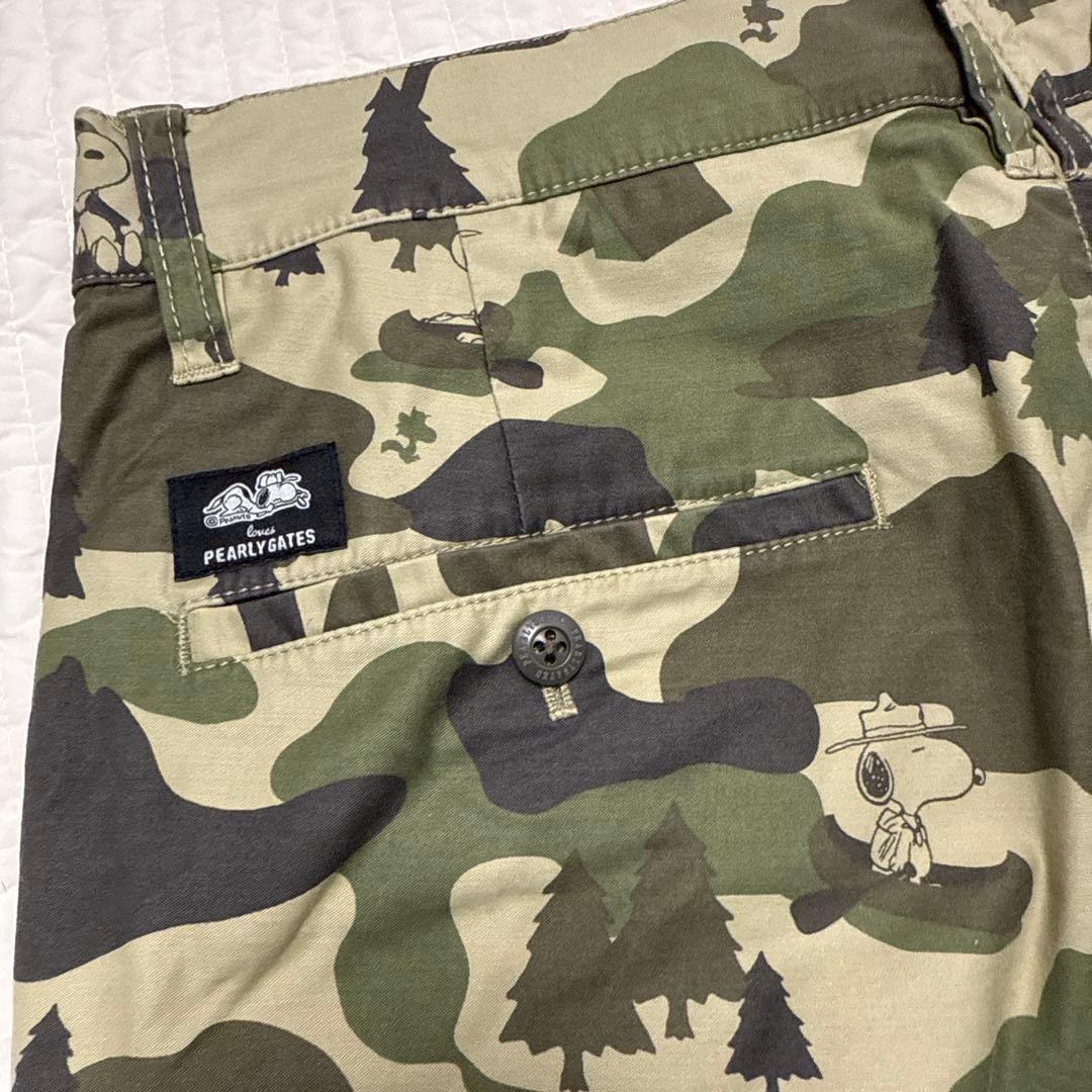 パーリーゲイツ　メンズパンツ　スヌーピー　迷彩柄　サイズ5 ゴルフ