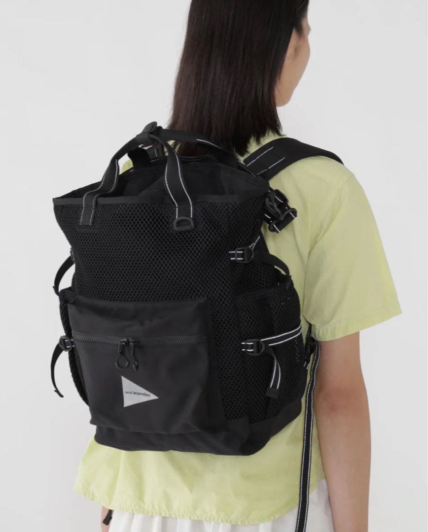 【GRAVITYさん専用】アンドワンダー 3D mesh 2way トートバッグ