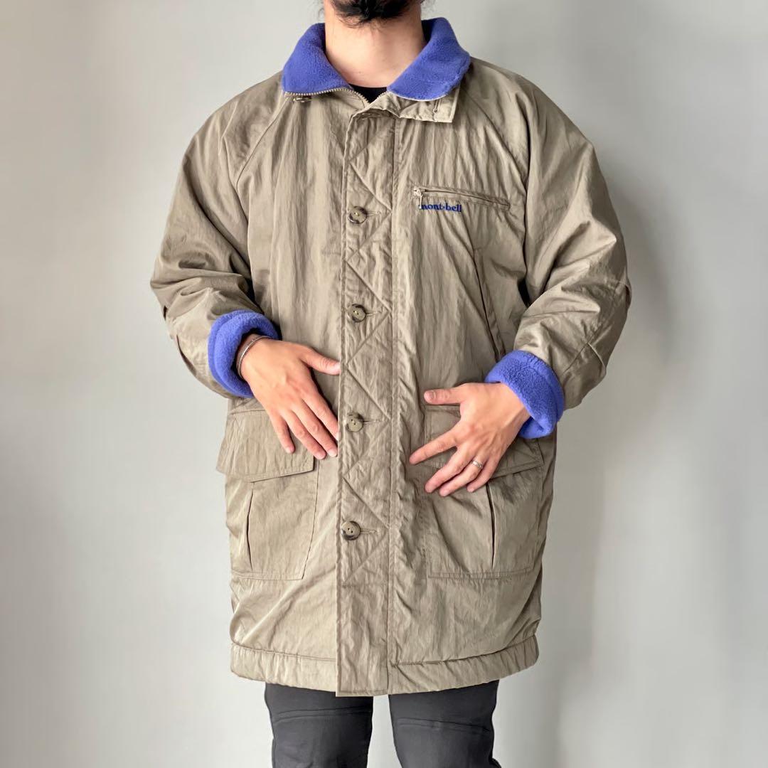 90s mont-bell モンベル 裏フリース POLARTEC フード脱着