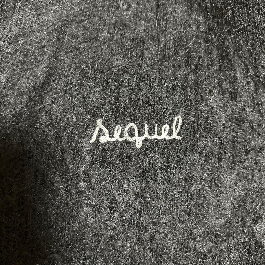 Sequel MOHAIR CARDIGAN M BLACK モヘア シークエル
