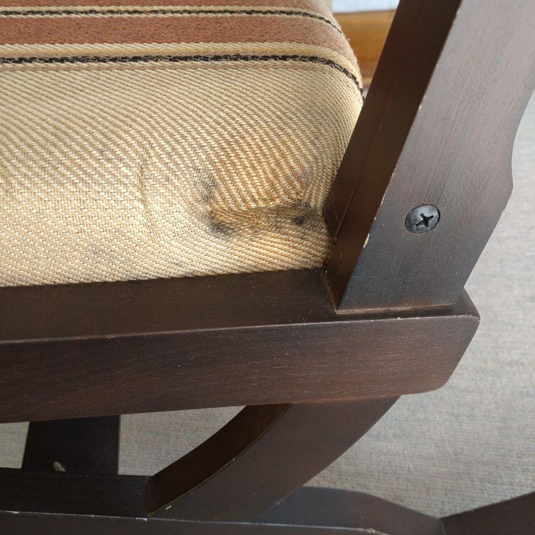 【飛騨家具】ダークブラウン ロッキングチェア アンティーク家具　レトロ