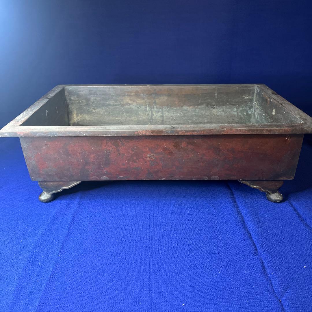 水盤　花器　中国古美術　古銅　真鍮