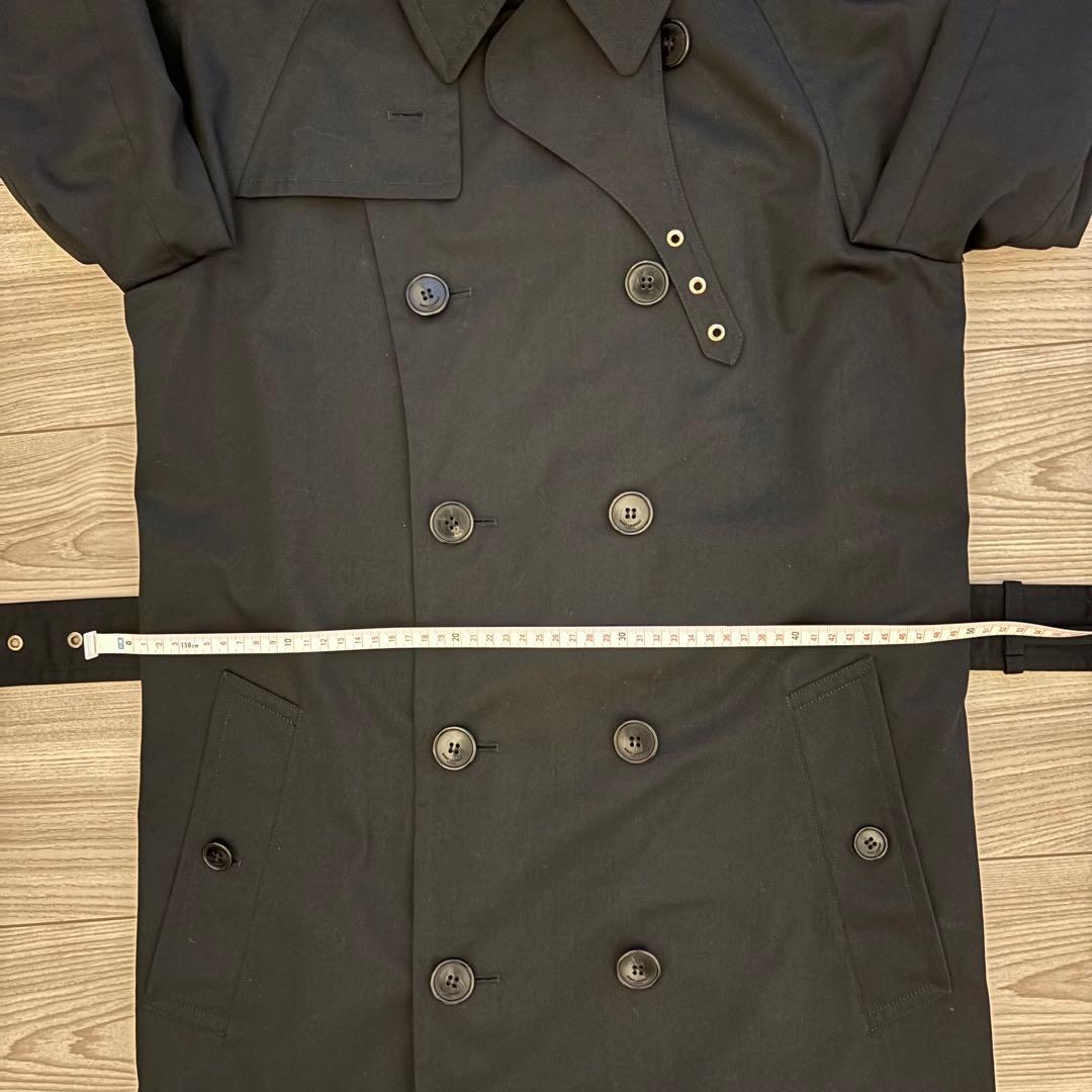 サンローラン トレンチコート ブラック　44 クリーニング済