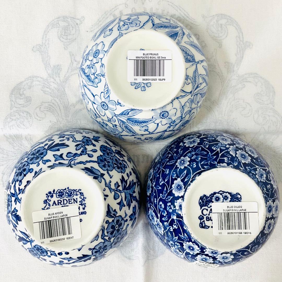 ☆Burleigh バーレイ☆新品 ブルーシリーズ ボウルL３柄セット