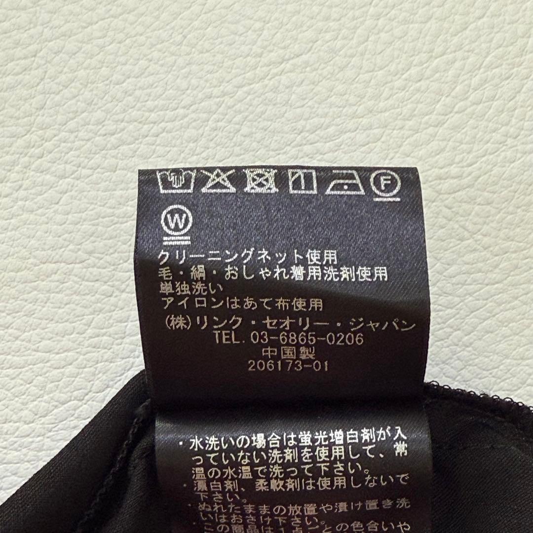 極美品✨ 2024 セオリーリュクス リネン混ブラウス　現行タグ 38 黒