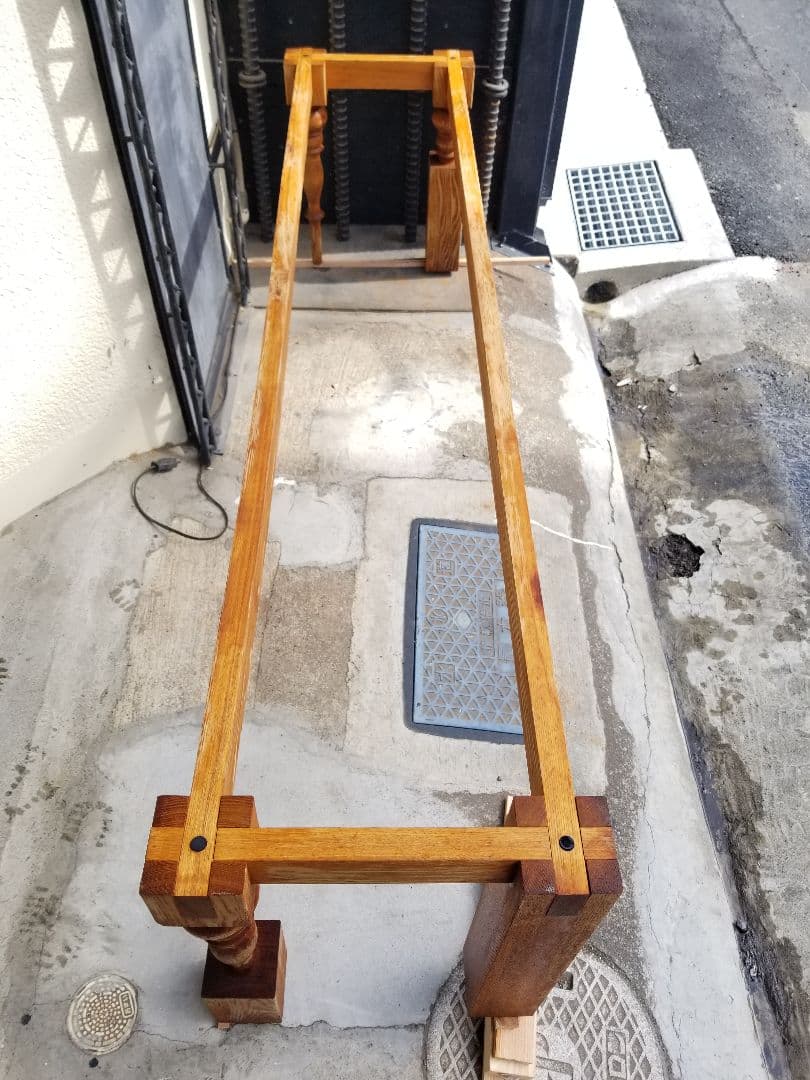 オーダーメイド　アート　スピンドル　レッグス　ロング　サイドボード　テーブル