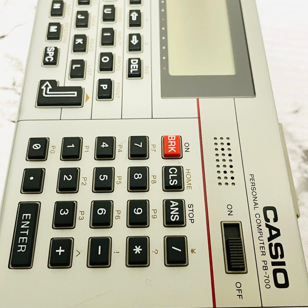 【良品】CASIO PB-700 動作確認済 コマンドガイド・ケース・電池付