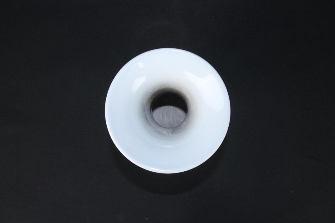 中国 徳化窯 時代 唐物 尊式 花瓶 大壺　白磁　獅子 約26cm NX23-6