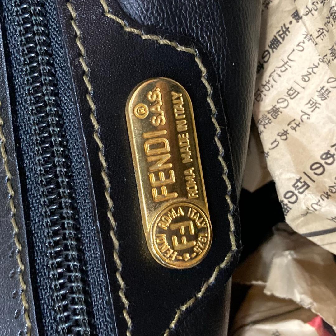 ▼FENDI フェンディ　ズッカ　ボストンバッグ　ヴィンテージ
