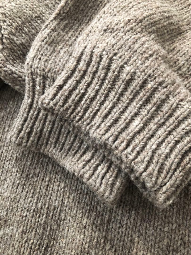 babaa ピュアウールタートルネックニット/セーター　スペイン製　Free