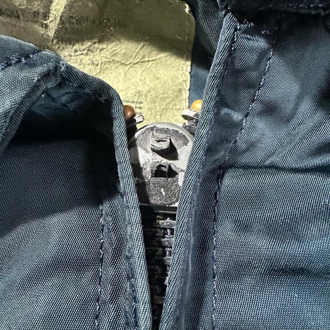 90s Alphe アメリカ製 cwu45p ジップ欠損 L