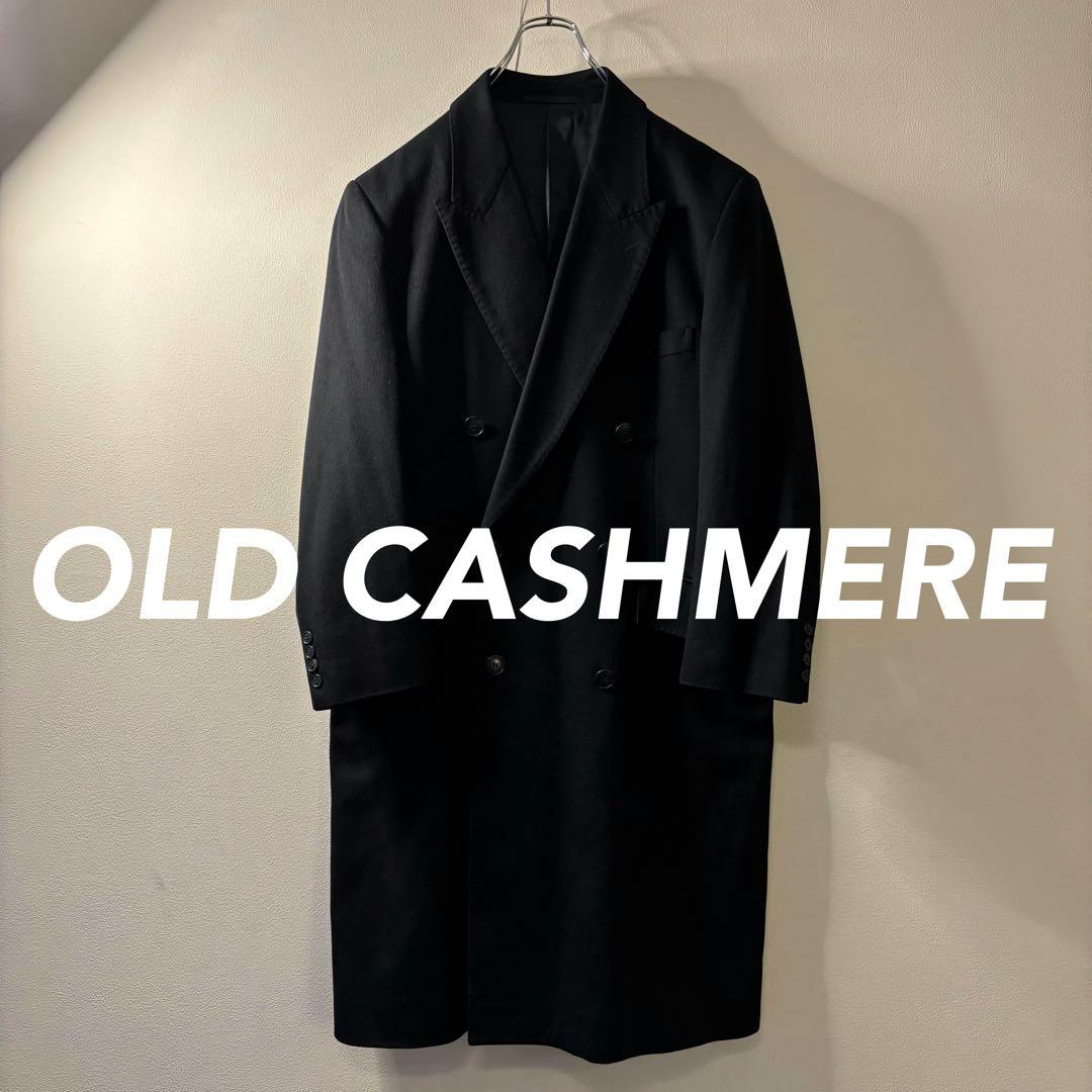 80's 90's vintage カシミヤ チェスターコート ダブルブレスト