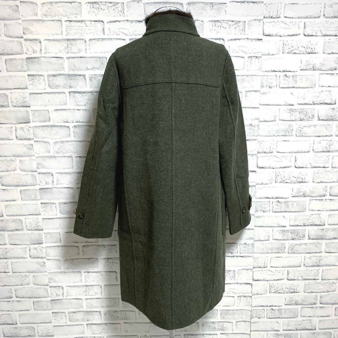 【SCAPA】LODEN-STEINER　ウール　ミンクファー　ダッフルコート