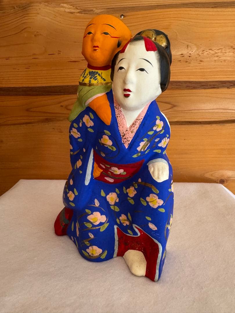 伏見人形 母子 子守 郷土玩具 民藝 伝統文化 芸術 京都
